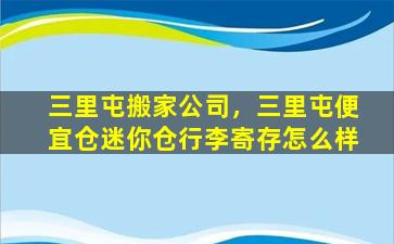 三里屯搬家*，三里屯便宜仓迷你仓行李寄存怎么样