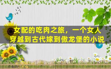 女配的吃肉之旅，一个女人穿越到古代嫁到傲龙堡的小说