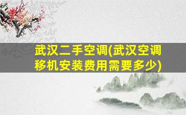 武汉二手空调(武汉空调移机安装费用需要多少)